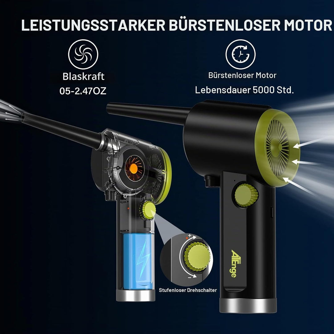 Elektrische Staubgebläse, Air Duster, 41000 RPM PC Reinigungsset, Handheld Schnurloser Luftstaub, Tr