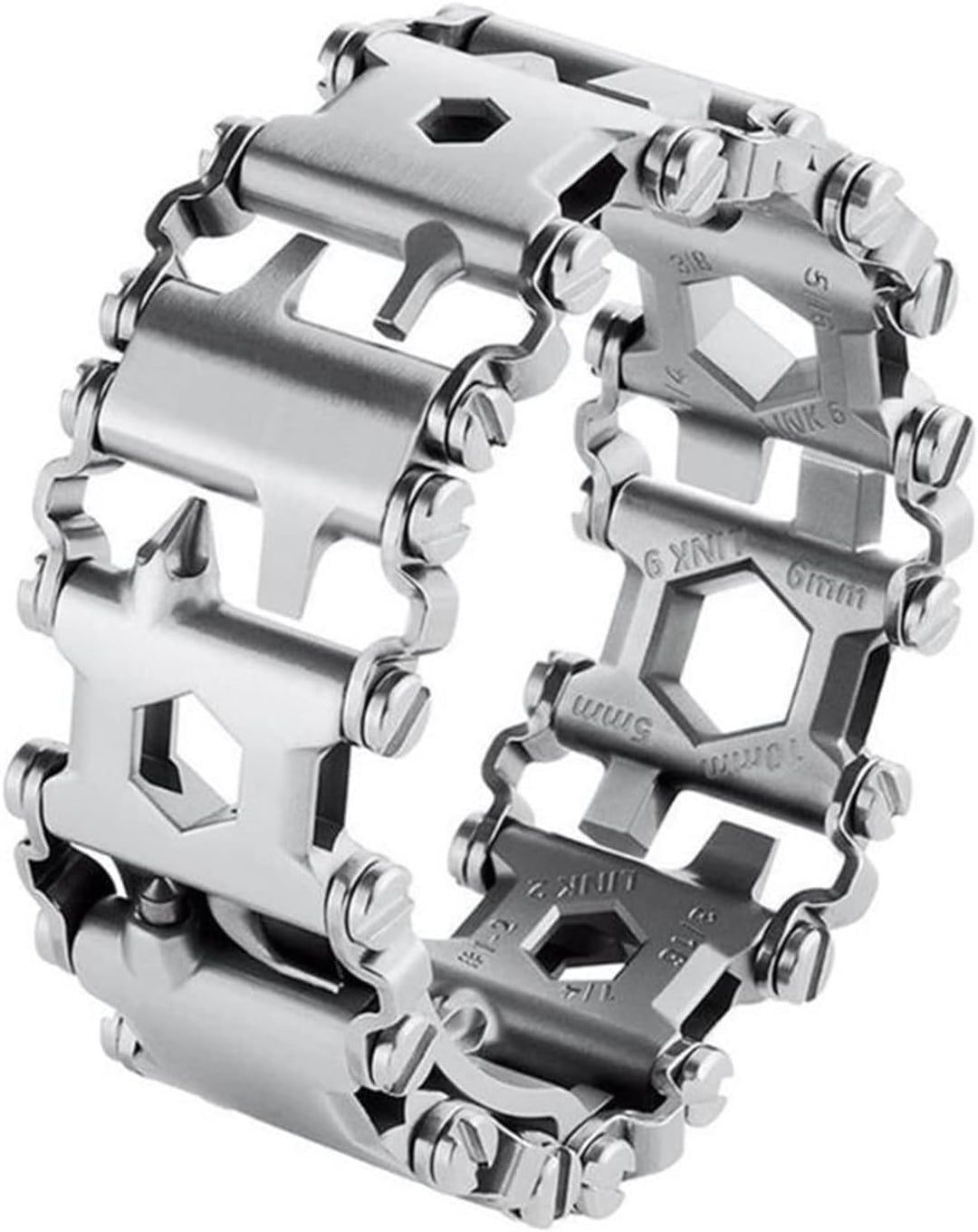 Multifunktionswerkzeug Armband, Edelstahl Multitool mit 29 Werkzeugen Outdoor Camping Wandern Notfal