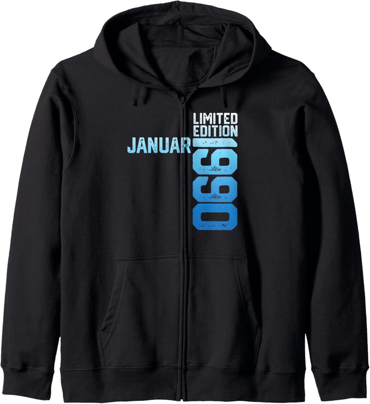 33th Birthday Man 33 Years January Limited Edition 1990 Kapuzenjacke