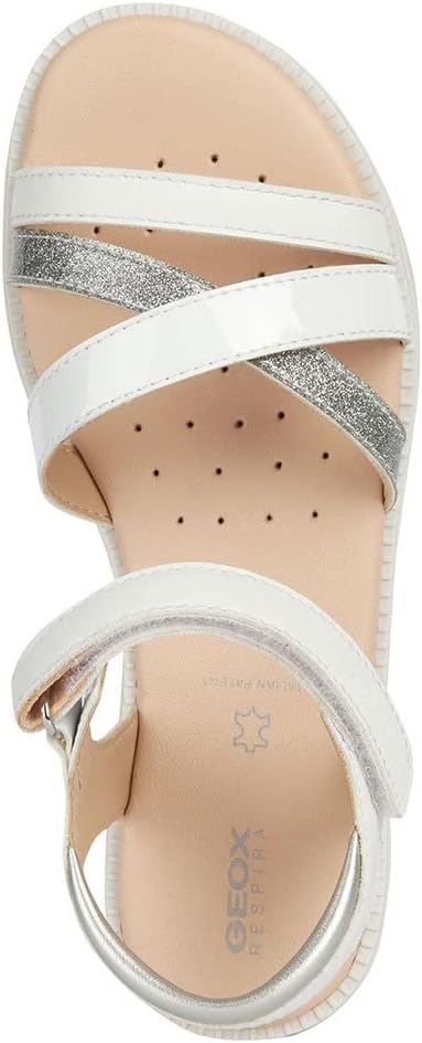 Geox Damen J Karly Girl Sandal 37 EU Weiss, 37 EU Weiss