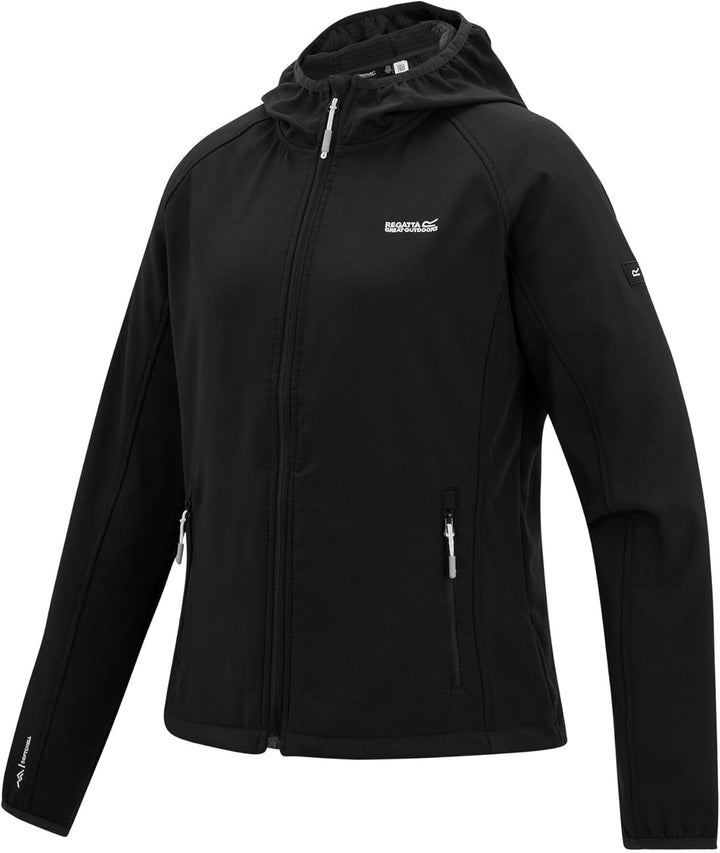 Regatta Womens Softshell Water Repellent Arec III Jacket 34 Schwarz, 34 Schwarz