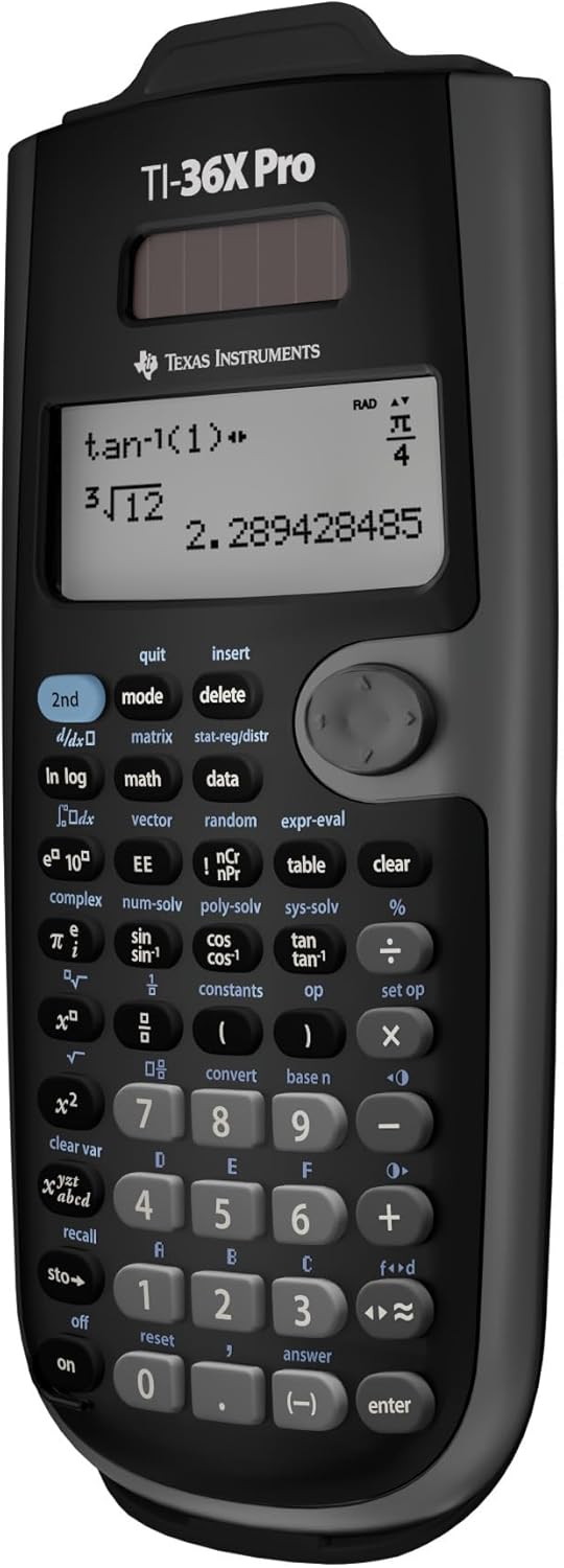 Texas Instruments TI-36X PRO Schulrechner (4-zeilig), nur mit französischer Anleitung und Sprache, 3