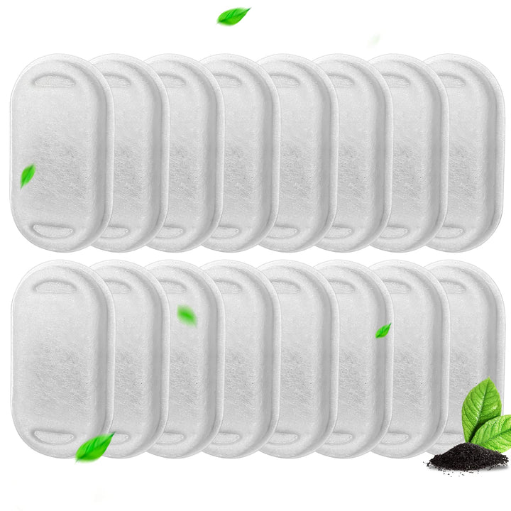Katzenbrunnen Filter, Vindox 16 Stück Ersatzfilter mit Aktivkohle Kohlefilter für 2L/3.2L/4L Edelsta