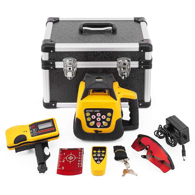 FORAVER Rot Professional Rotationslaser max. Arbeitsbereich 500 m, 360 Rotary Laser Level Wasser- un