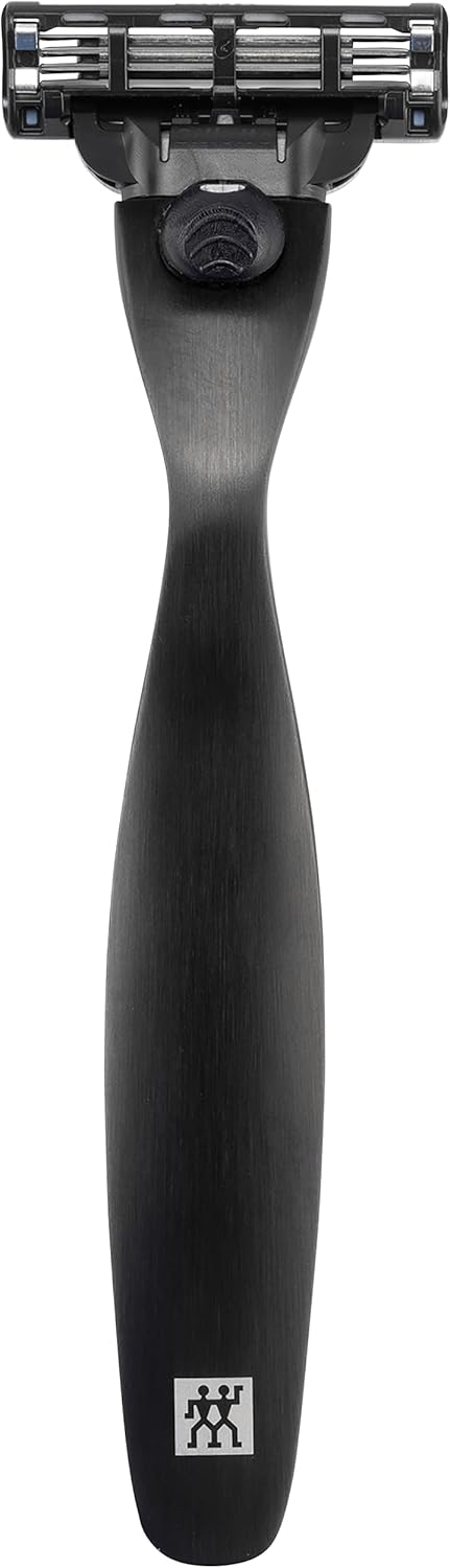 ZWILLING Herrenrasierer aus Hochwertigem Edelstahl für die Perfekte Nassrasur mit Mach3 Klinge, Prem