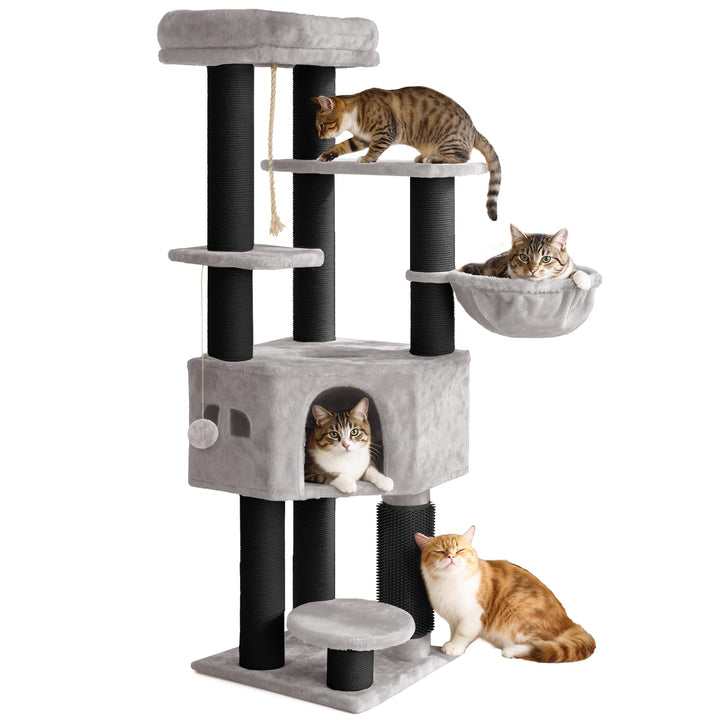 YITAHOME Kratzbaum, Katzenkratzbaum, für Grosse Katze, Katzenbaum, Katzenbürsten, 11 cm Dicke Stämme