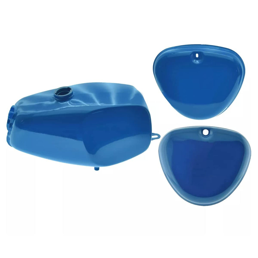 Tank/Benzintank für Simson S51 / S50 / S70 mit Seitendeckel blau
