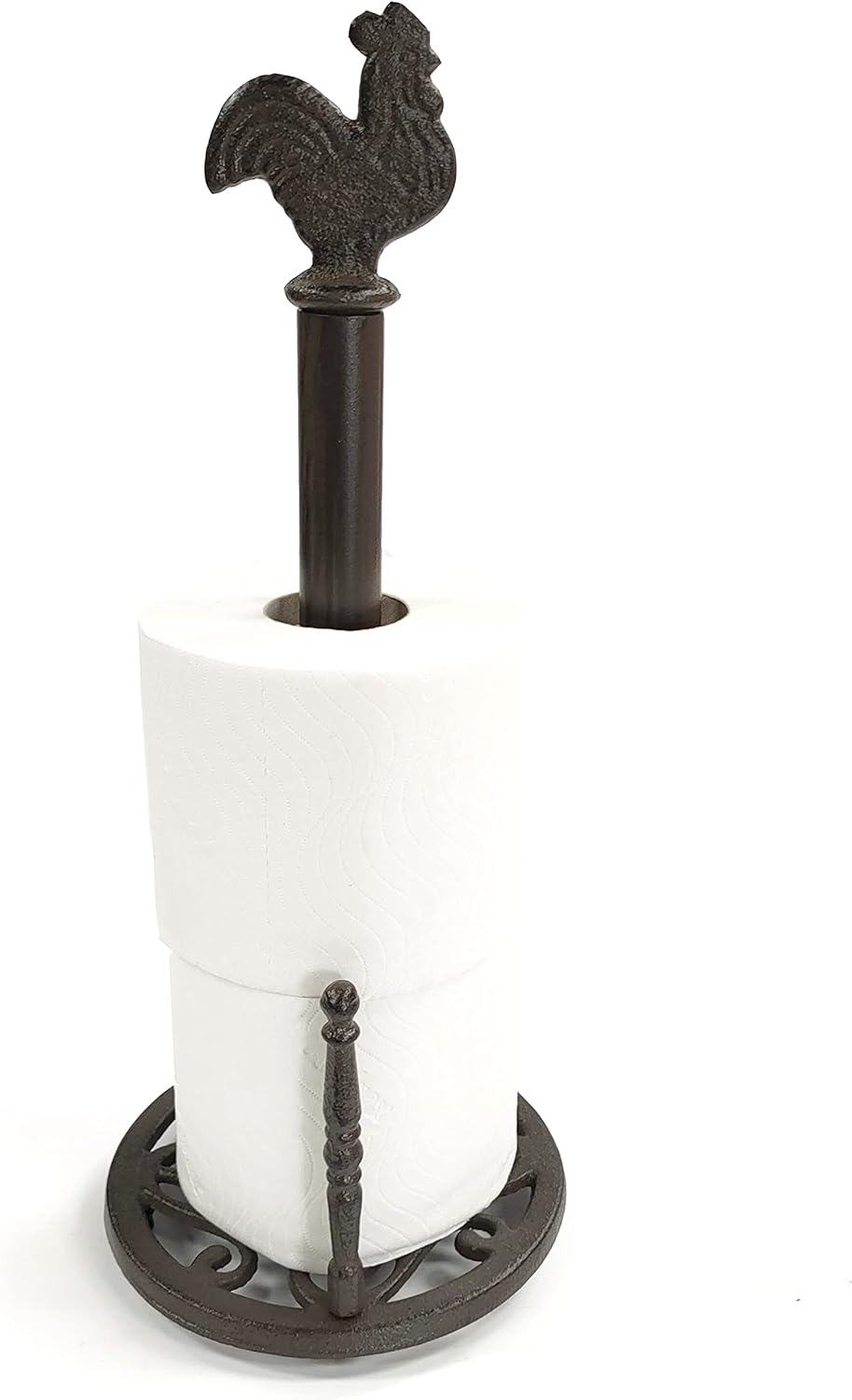 Traditioneller Toilettenpapierhalter aus Gusseisen für Küche oder Toilettenpapier, Landhaus-Design