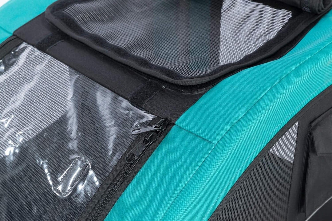 TRIXIE hondenfietskar Limited Edition zwart/Turquoise 80x75x86 cm tot 30 kg