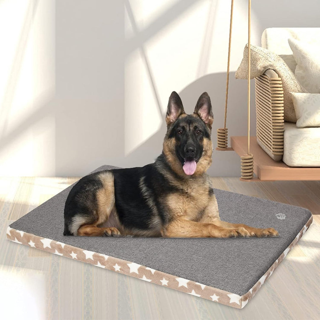 EMPSIGN Hundebett, Hundekissen passend für Käfige, Hundematte mit Abnehmbarem und waschbarem Bezug f