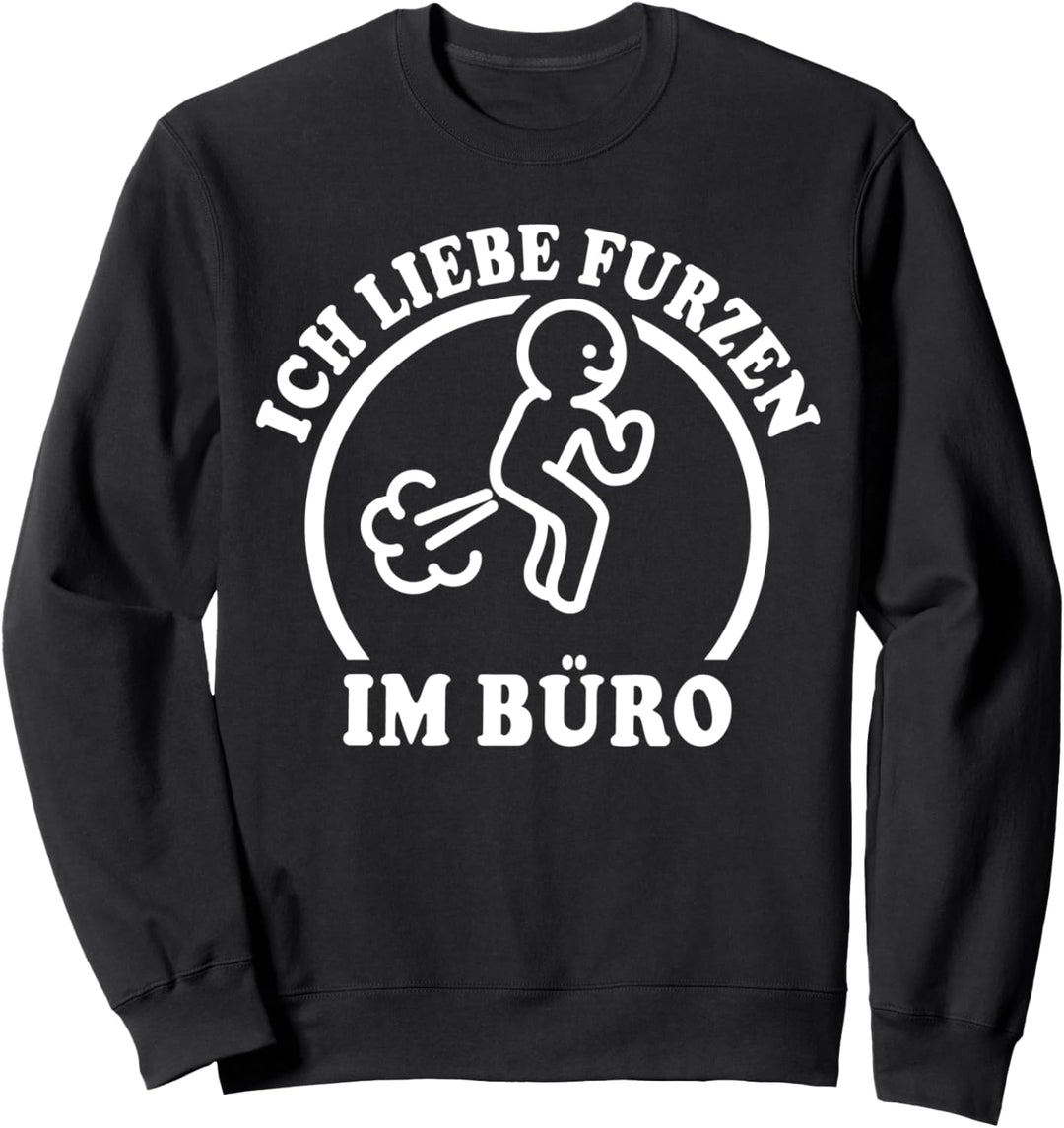 I Love Furzen Bürostuhl Ich Liebe Furzen Sweatshirt