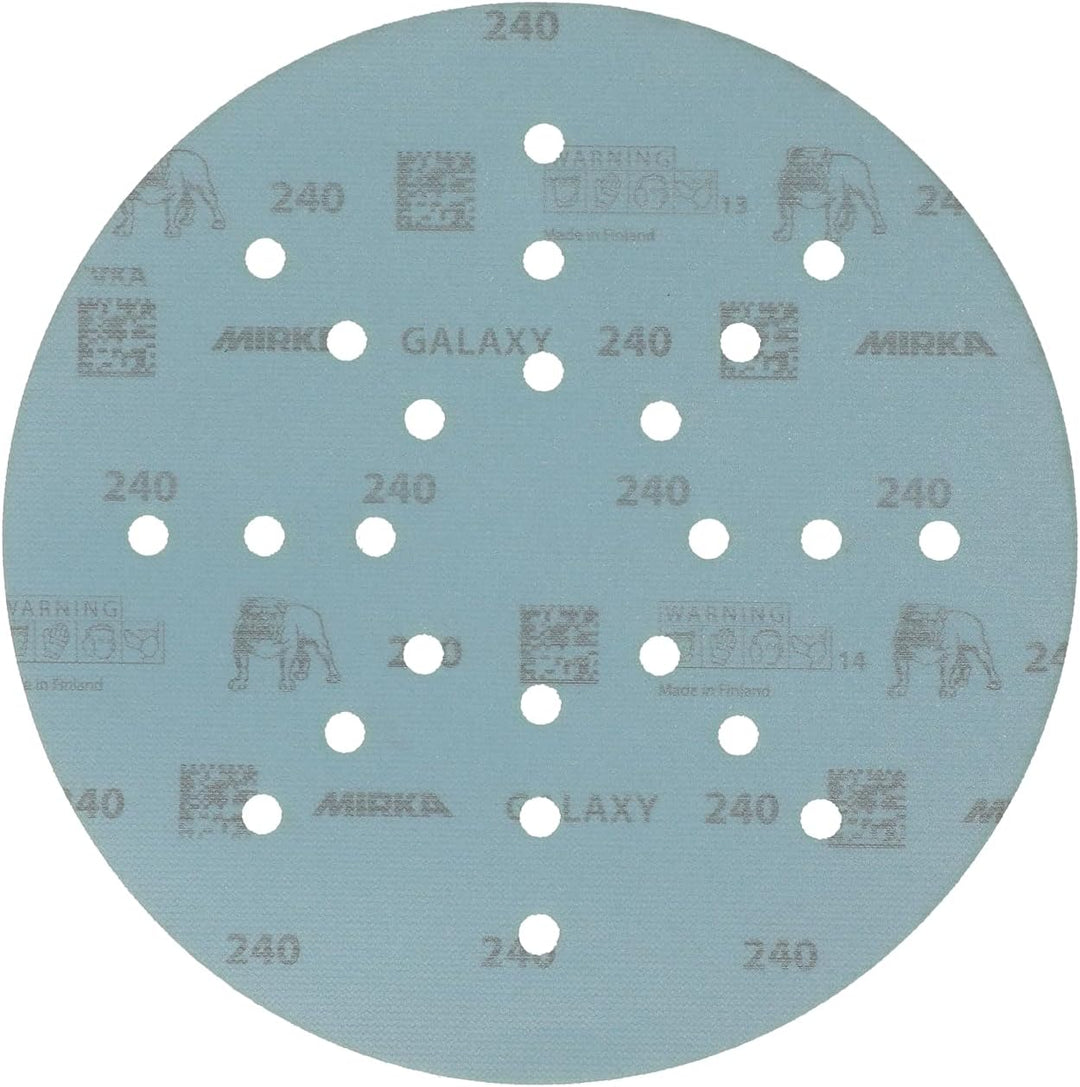 Mirka Galaxy Schleifpapier 225mm Klett Korn 240 / für Langhalsschleifer / 25 Stk Schleifscheiben, Ko