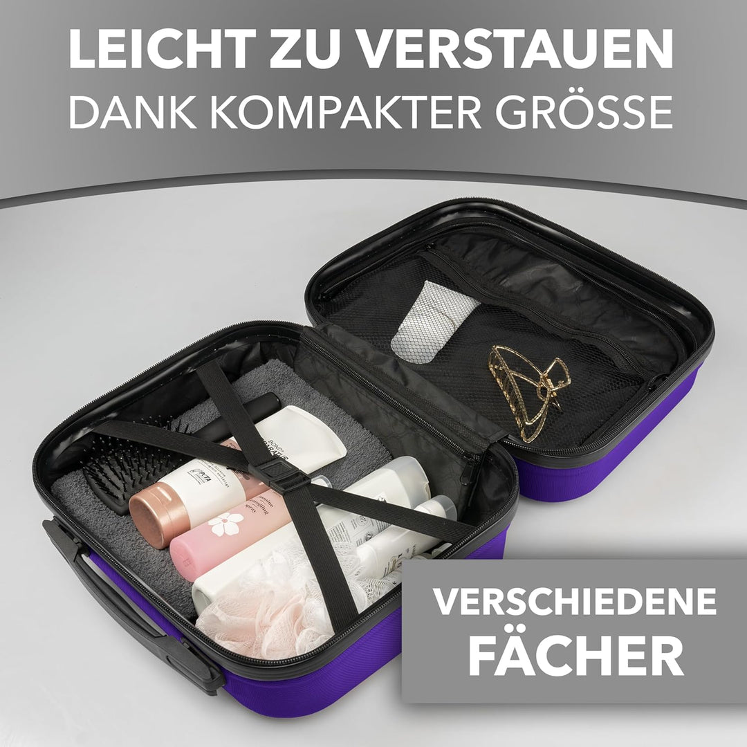 Xonic® Design Kosmetikkoffer aus ABS Hartschale – Robustes Beautycase als Handgepäck - Kosmetiktasch