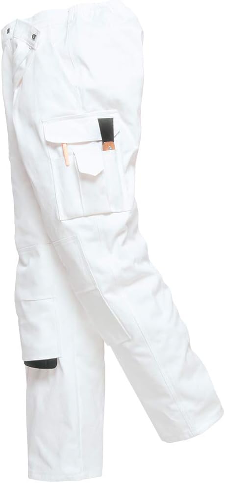 Painters Trousers Color: WhiteT Talla: Medium M Whitet, M Whitet