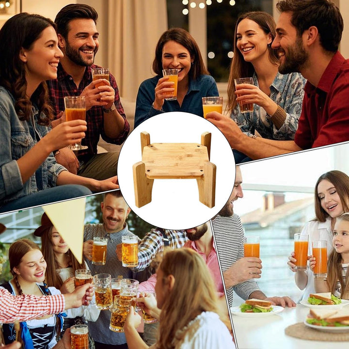 Ständer für Getränkespender | Holz Stehhilfe Für Wasserkanne | Ablage Für Vorratsparty Küche Theekar