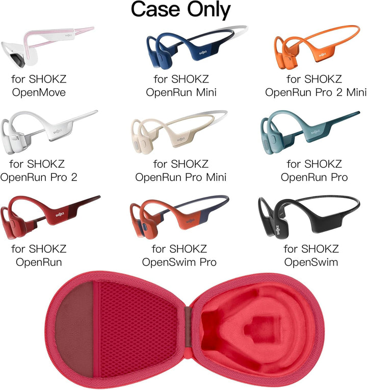 co2CREA für SHOKZ OpenRun Knochenschall Kopfhörer,Schutzhülle Tasche für OpenRun mini/Pro 2 mini/Ope