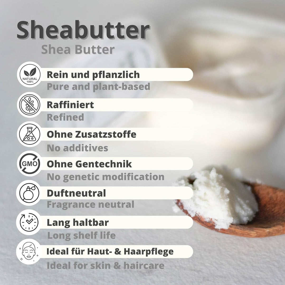 Sheabutter Bio zertifiziert 5 kg Vegan für natürliche Kosmetik Raffiniert