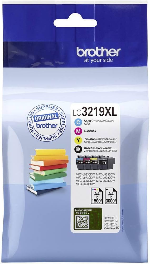 Brother Tinte Kombi-Pack LC-3219XLVALDR Original, Cyan, Standard Single, Single