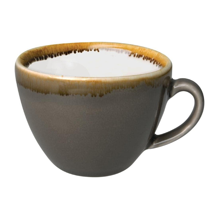 Olympia Kiln Cappuccino-Tasse Rauch, 230 ml, innovatives Design und Funktionen, 6 Stück (1er Pack) S