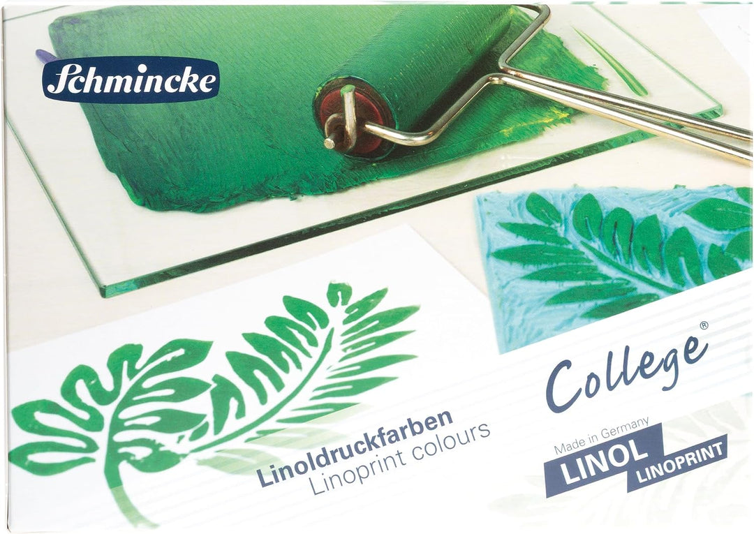 Schmincke College Linol, Linoldruckset mit 5 x 75 ml Tuben, 84 005 097