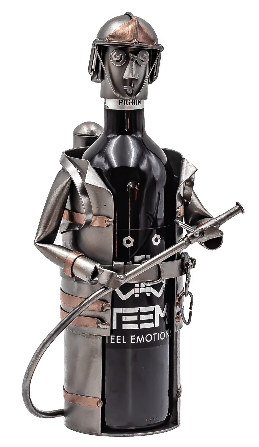 STEEMO Feuerwehrmann Weinflaschenhalter