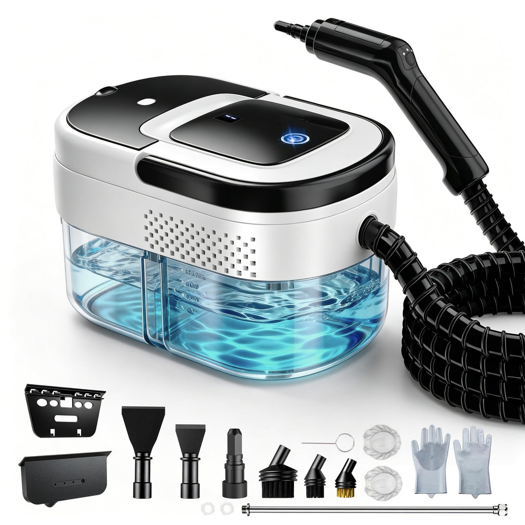 Dampfreiniger 2500W, 1600ml, 15s Aufheizzeit, 13 Zubehör, 3 Stufen