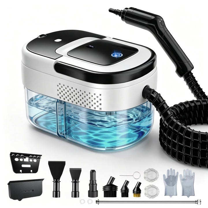 Dampfreiniger 2500W, 1600ml, 15s Aufheizzeit, 13 Zubehör, 3 Stufen