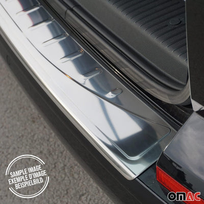 Ladekantenschutz Edelstahl kompatibel mit Opel Meriva B 2010-2017 Abkantung Chrom Silber 1x