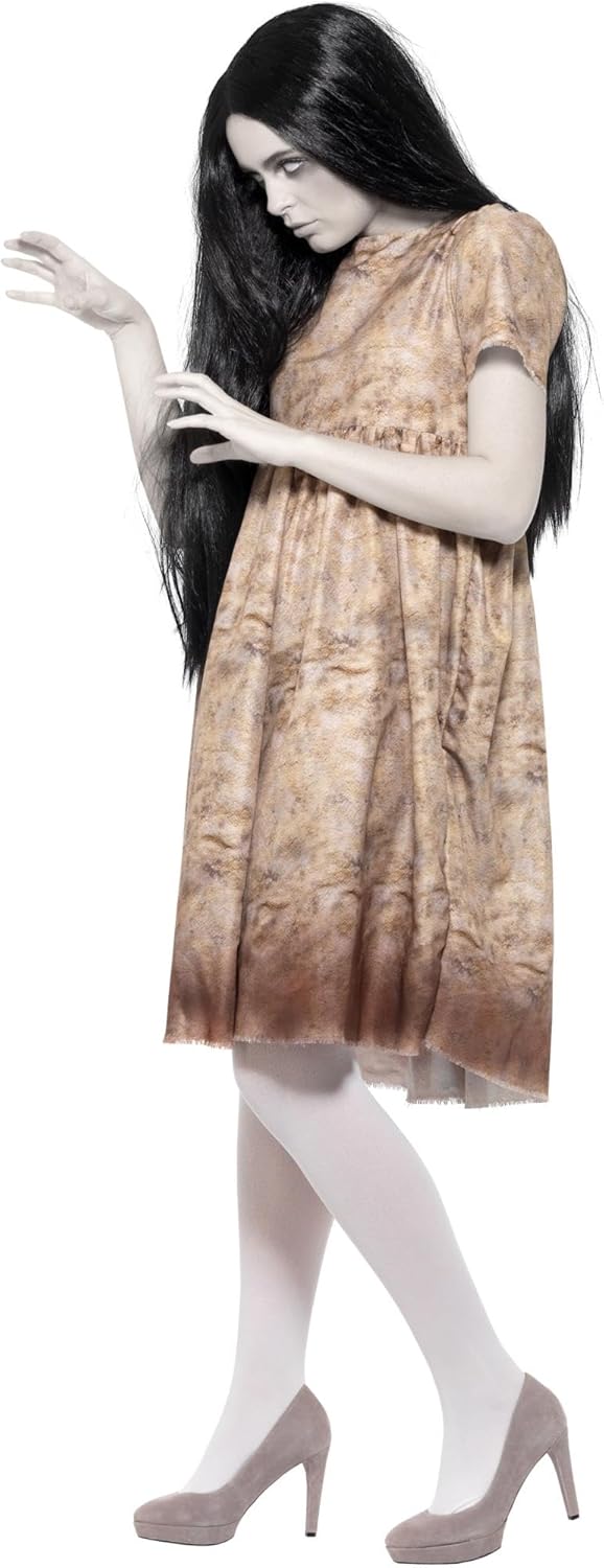 Evil Spirit Costume (M) M - UK Size 12-14 Grau, M - UK Size 12-14 Grau