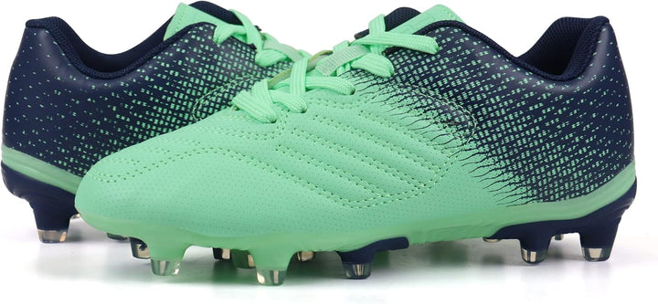 JABASIC Fussballschuhe Kinder Jungen Mädchen Sportliche Outdoor Stollenschuhe Kinder 30 EU Grün Mari
