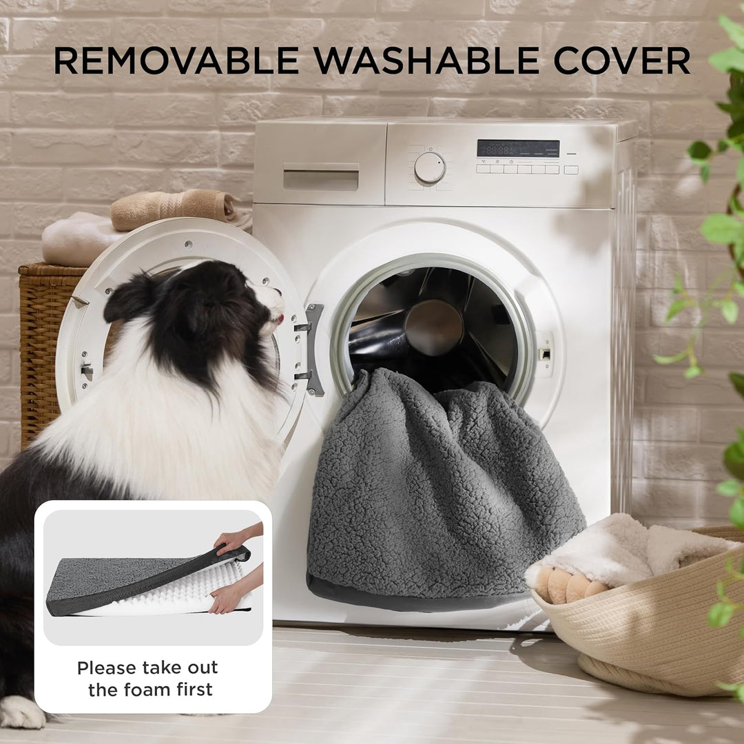 Bedsure orthopädisches Hundebett Grosse Hunde - 112x81x7.6cm Hundekissen flauschig Hundematte waschb