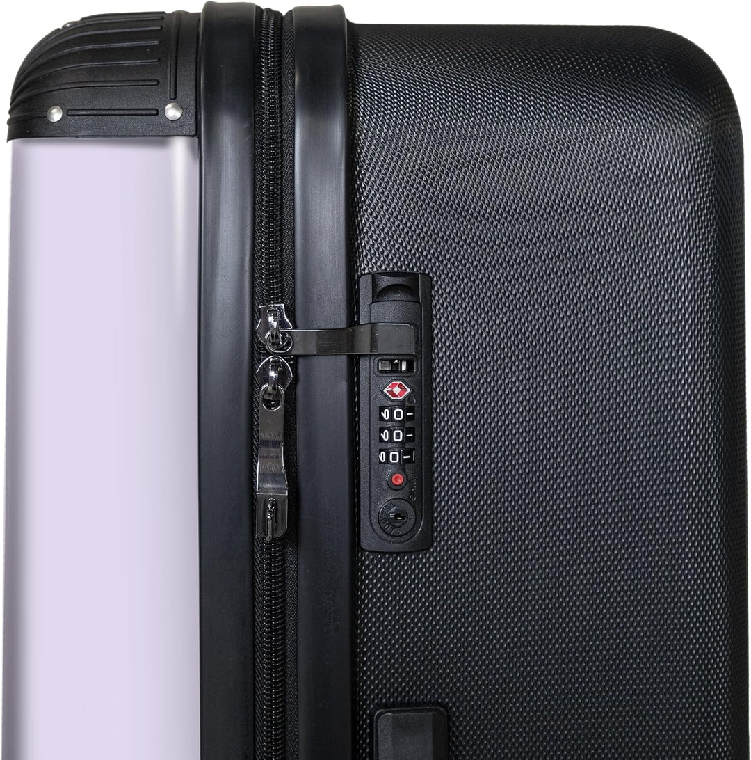 NoBoringSuitcases.com® Koffer XL Gross 77x51.5x28 cm Hartschale Reisekoffer 4 Rollen Leicht Koffer T