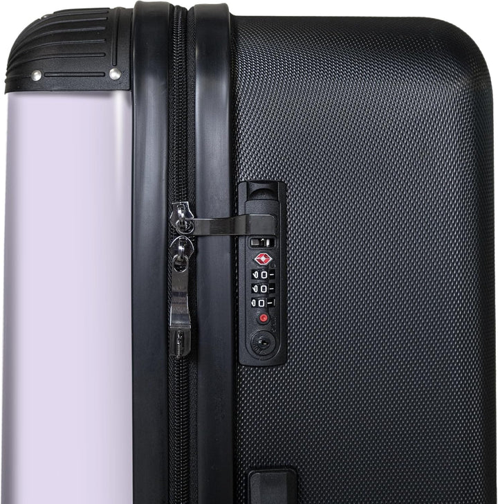 NoBoringSuitcases.com® Koffer XL Gross 77x51.5x28 cm Hartschale Reisekoffer 4 Rollen Leicht Koffer T
