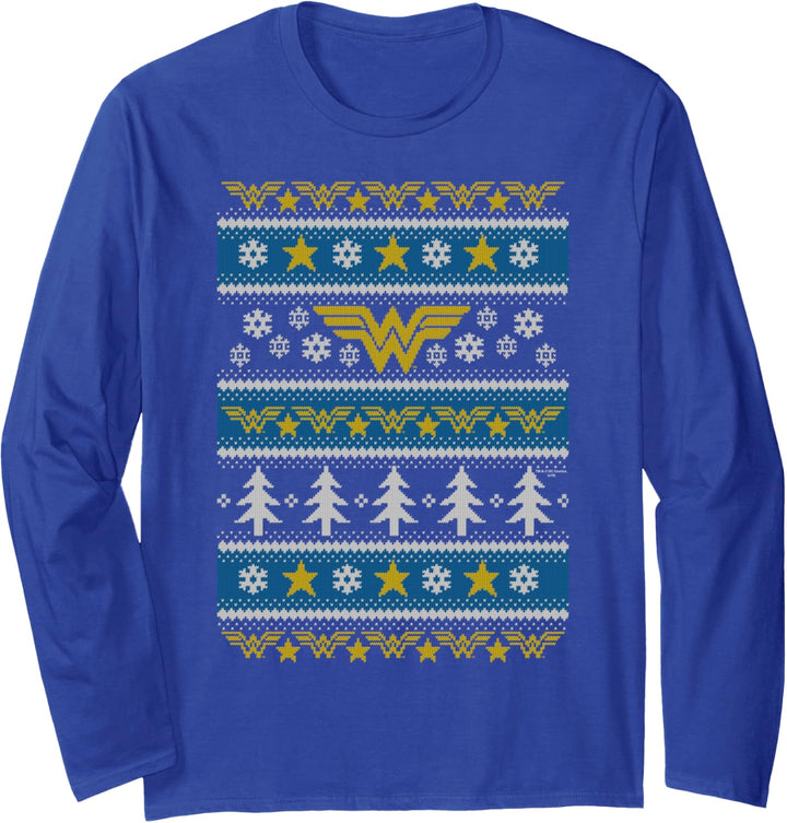 Wonder Woman Christmas Sweater Weihnachten Langarmshirt