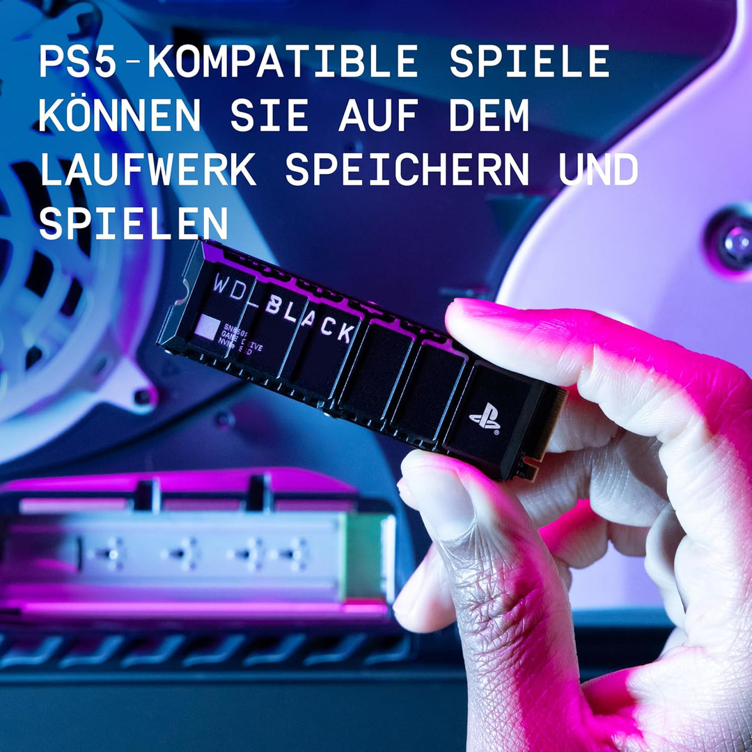WD_BLACK SN850P 2 TB NVMe SSD Offiziell Lizenziert für PS5 Konsolen (interne Gaming SSD; optimierter