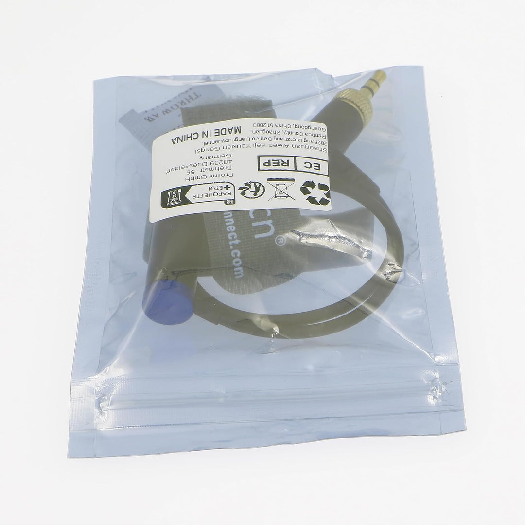 Uonecn Mini-XLR-3-Pin-Stecker auf Rechtwinklig Verriegelbares TRS-3,5-mm-Audiokabel mit Niedrigem Pr