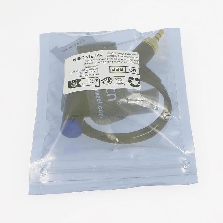 Uonecn Mini-XLR-3-Pin-Stecker auf Rechtwinklig Verriegelbares TRS-3,5-mm-Audiokabel mit Niedrigem Pr