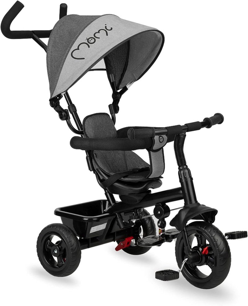 MoMi IRIS 5-in-1 Kinder-Dreirad mit Buggy-Funktion, für Kinder ab 9. Lebensmonat bis zu 5 Jahren, 36