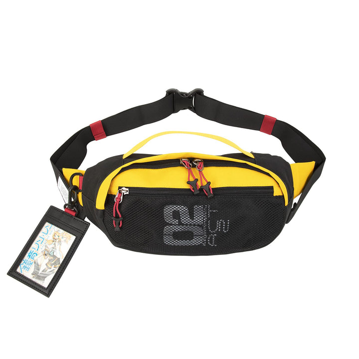 FIREFIRST x Hatsune Miku & Kagamine Rin/Len Schultertaschen Mode-Hüfttaschen Gelb W33×H16×D10 (cm),