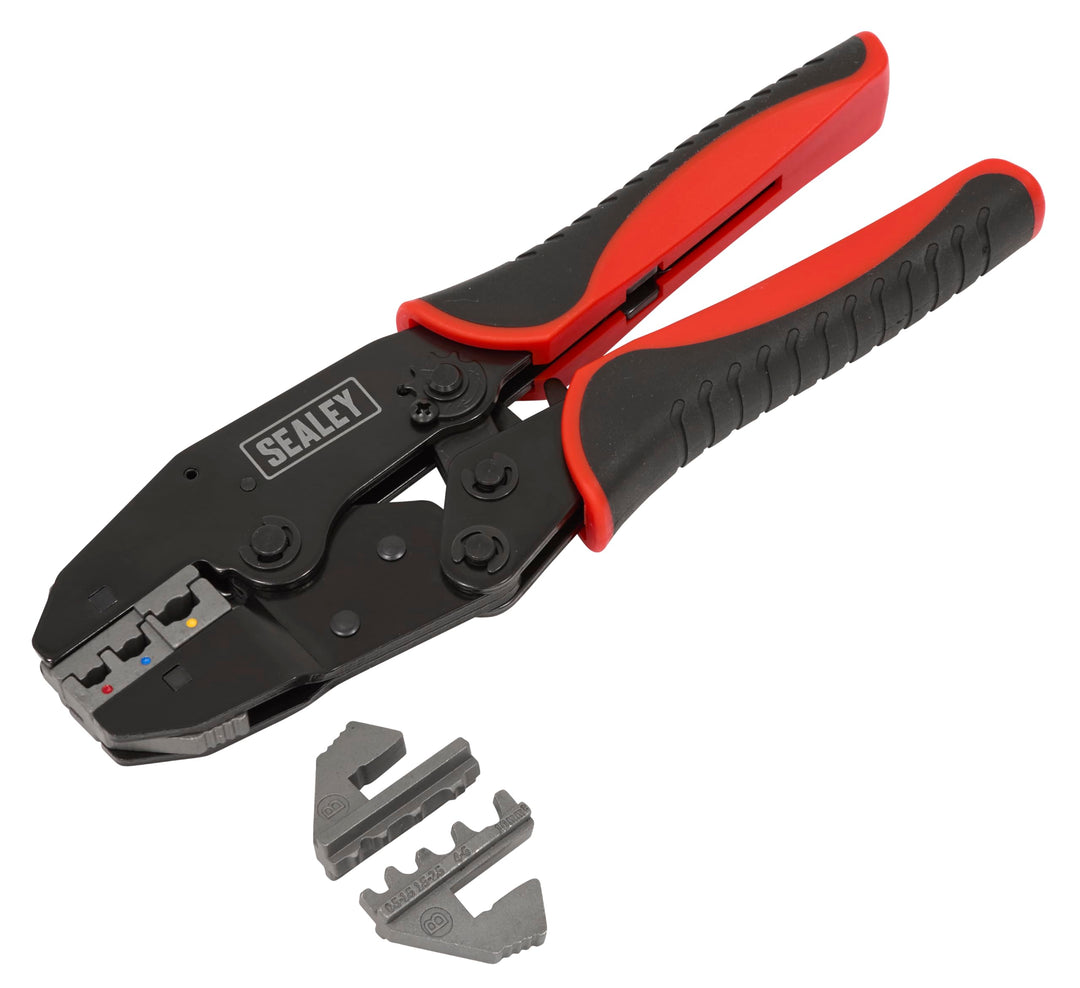 SEALEY ak3857 auswechselbare Backen Ratschen-Crimpzange