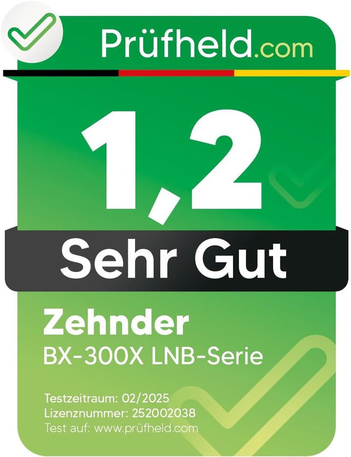 Zehnder Quattro LNB für Multischalter mit Sun Protect UV Schutz und Wetterschutzkappe zum herauszieh