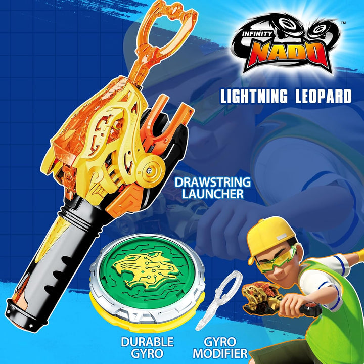 INFINITY NADO Kreisel für Kinder Metall Spielzeug Jungen, Battle Tops Kreisel Launcher Spielzeug, Sp