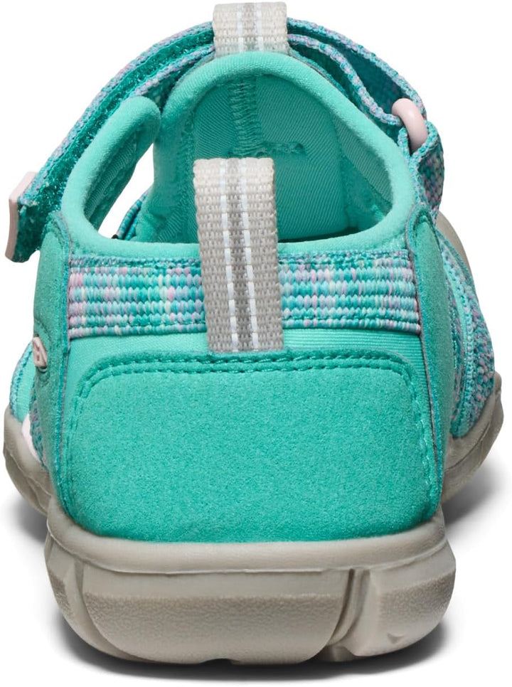 KEEN Unisex-Kinder Seacamp 2 Sandalen 32 EU Bright Aqua Giggle Pink, 32 EU Bright Aqua Giggle Pink