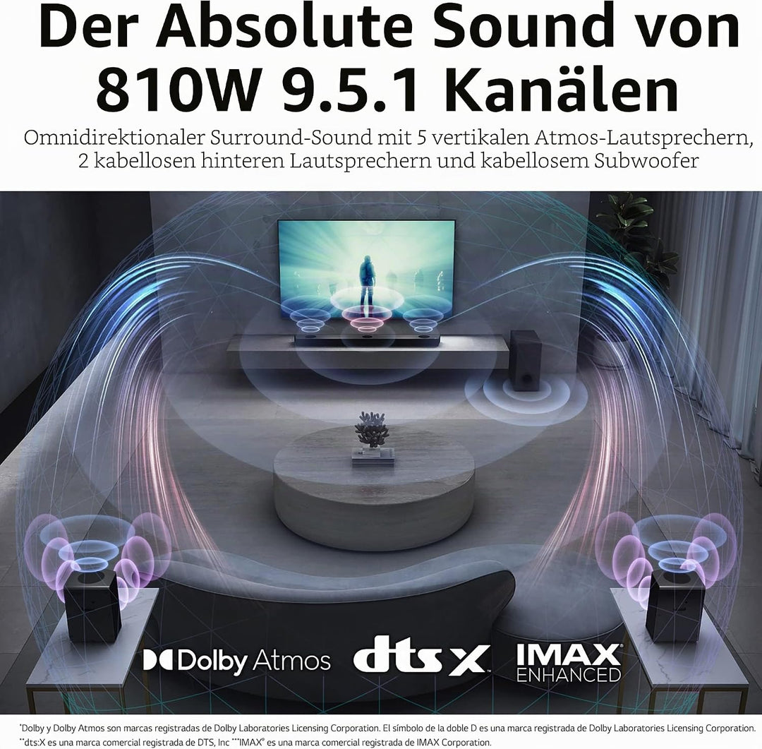 LG Electronics S95QR Silver 9.1.5 Channels 810 W Bluetooth