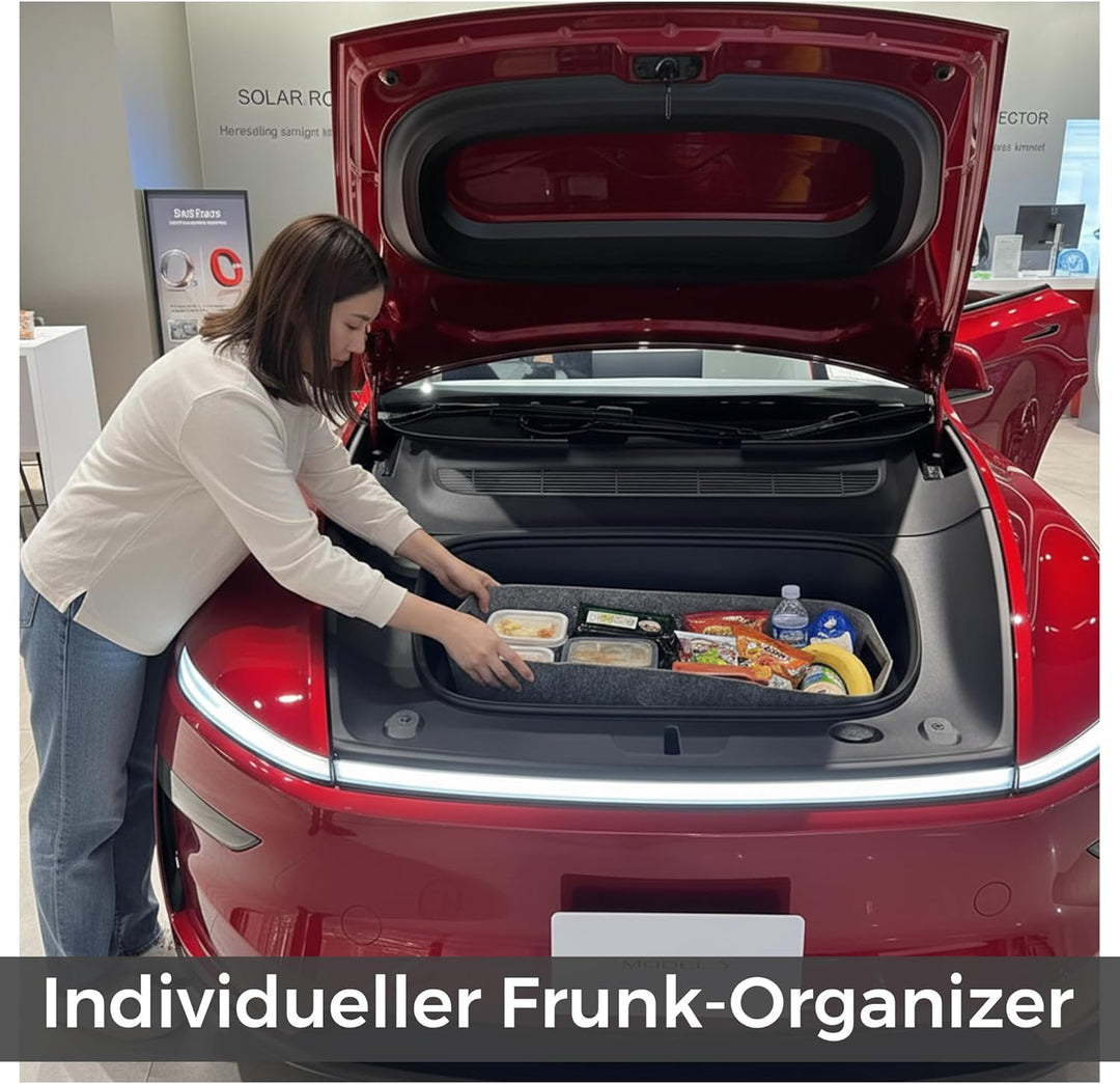 VLOX Tesla Model Y Juniper Frunk Organizer Aufbewahrungsbox – Passgenau für Modell Y 2025, 117L Kapa