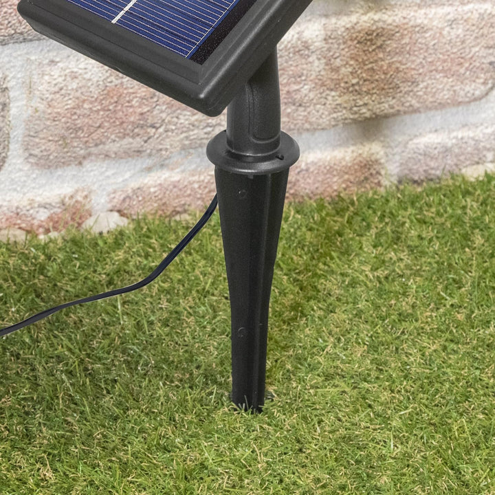 Esotec Solar Glühbirnen Lichterkette Shining Bulbs, 10m, 20 LEDs, warmweiss, Zuleitung 2m, Akku, Sol