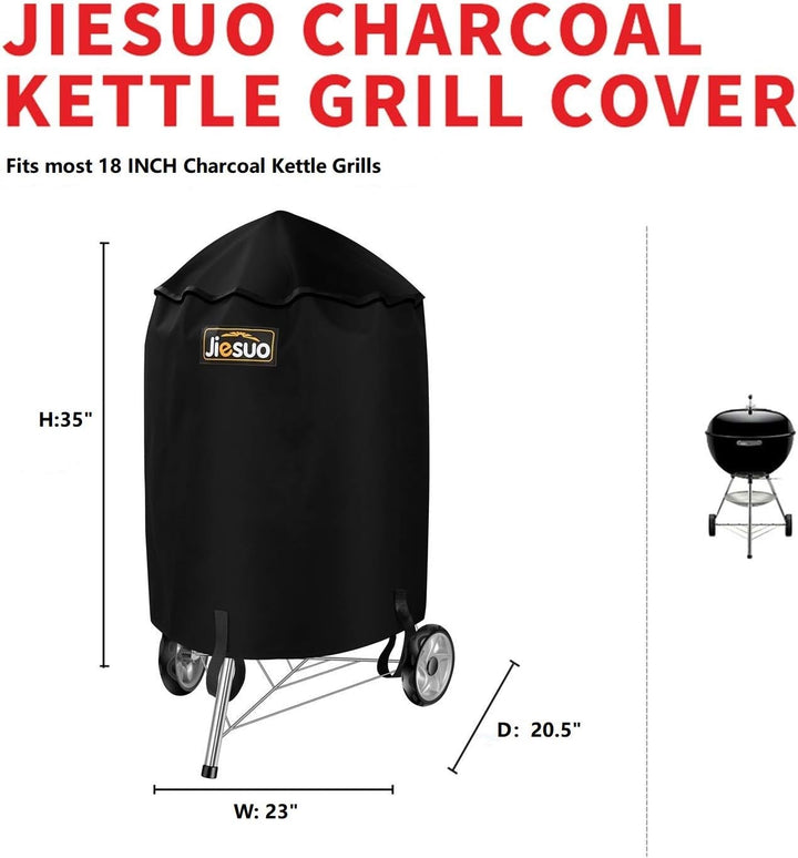 7175 Grill Abdeckung für Weber Holzkohlegrills, 47 cm Grill Abdeckhaube für Weber Kugelgrill Grillab