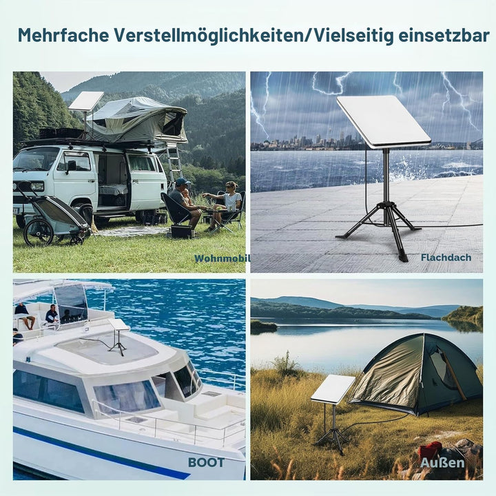 Stativständer für Starlink Gen 3, tragbares Stativ mit Starlink Gen 3 Rohradapter und 60-95 cm Teles