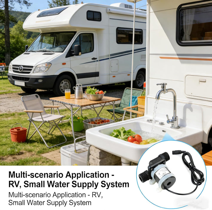 AUNMAS Booster-Wasserpumpe, JT-750 700L/H Mini DC Wasserumwälzpumpe mit Geringem Geräuschpegel und E