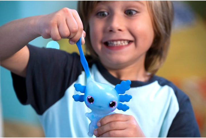 Animagic Let’s Glo Axolotl – Blau, Elektronisches & Leuchtendes Haustier Kinder ab 4 Jahren, Sensori